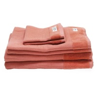 100% Cotton Onkaparinga Mossman Quick Dry 6 Piece Towel Pack Rose Dawn