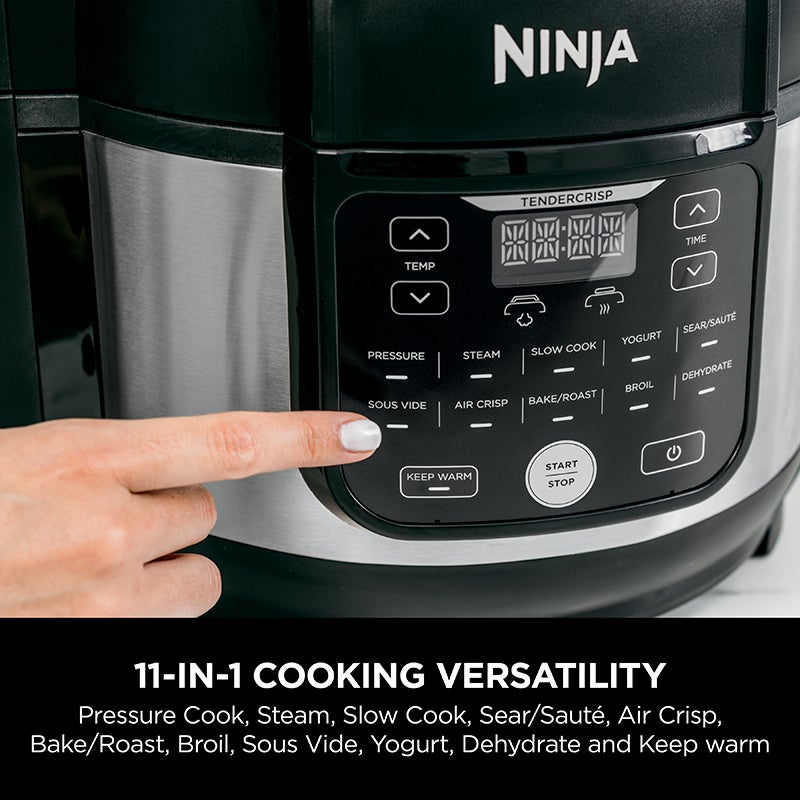 Ninja Foodi 11 in 1 Multi cooker in one pot, Pressure cooker, Bake, Roast,  Dehydrate, Slow Cooker, Air Fryer, Grill, Sear/Saute, Steam, Sous Vide,  Yogurt maker & More - Ninja OP350 
