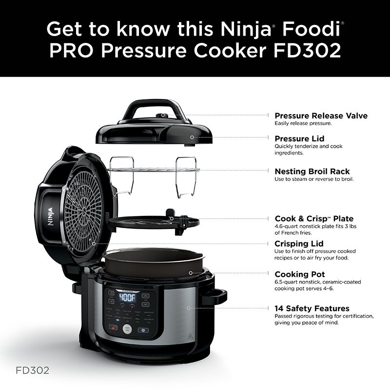 Buy Ninja Foodi 11-in-1 1450W 6L Multi Cooker OP350 - MyDeal