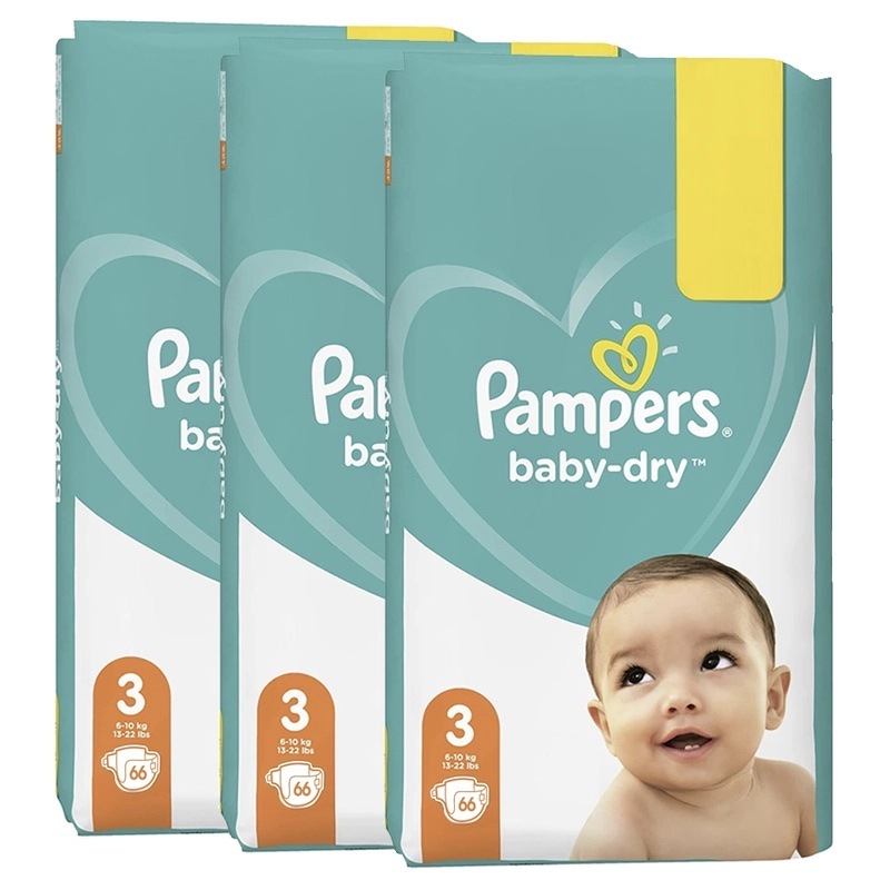 Buy Pampers 198 Pack Dry Overnight 12 Hour Unisex Baby/Infant Nappies