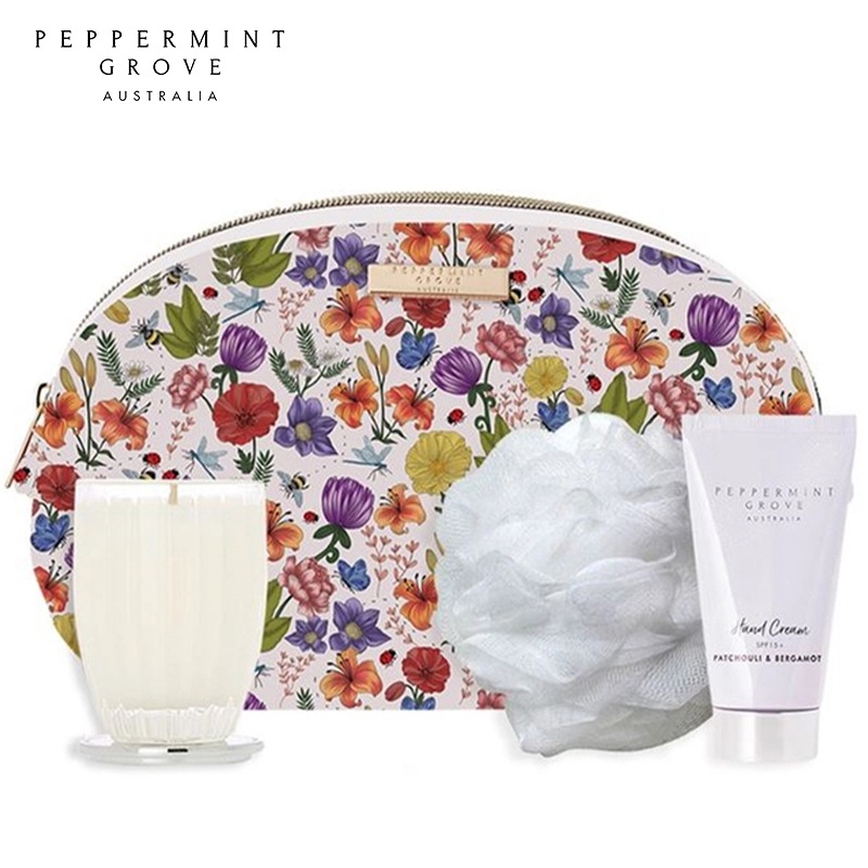 Buy Peppermint Grove Australia Patchouli & Bergamot Beauty Bag Gift Set