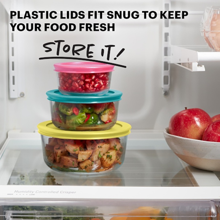 Pyrex Simply Store 10 Piece Glass Food Storage Container Set