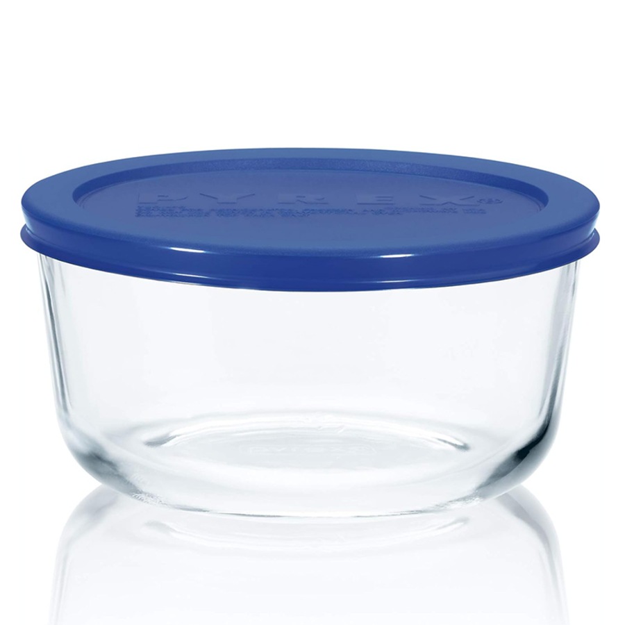 Pyrex Simply Store 10-Piece Glass Food Storage Container Set with Coloured Lids