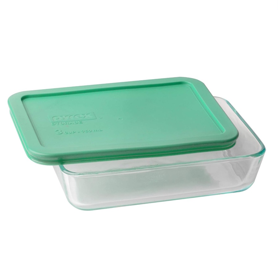 Pyrex Simply Store 10-Piece Glass Food Storage Container Set with Coloured Lids