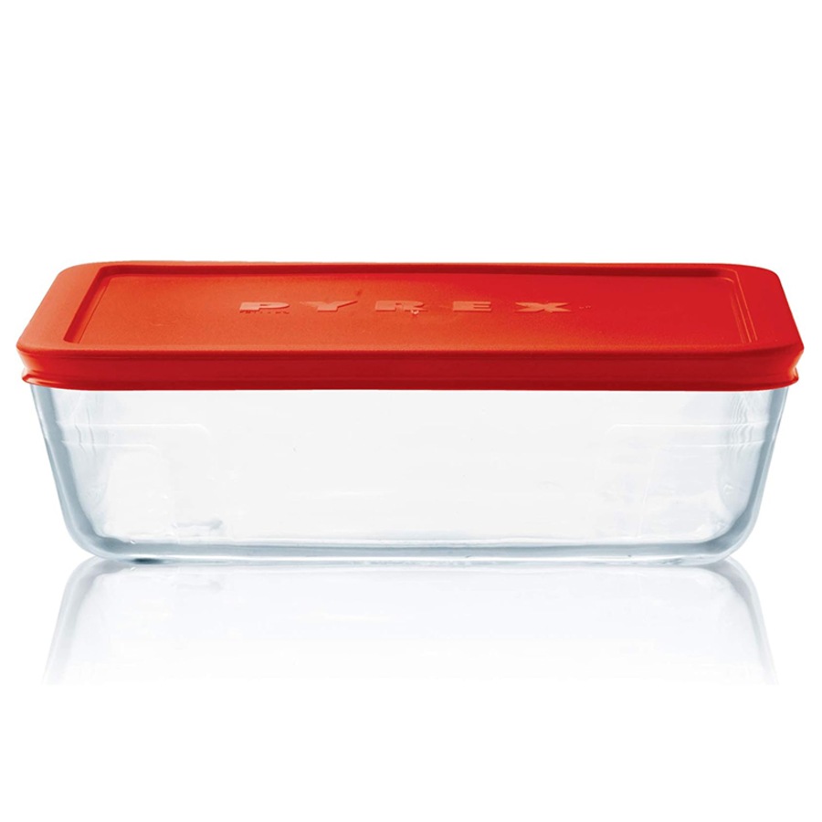 Pyrex Simply Store 10-Piece Glass Food Storage Container Set with Coloured Lids