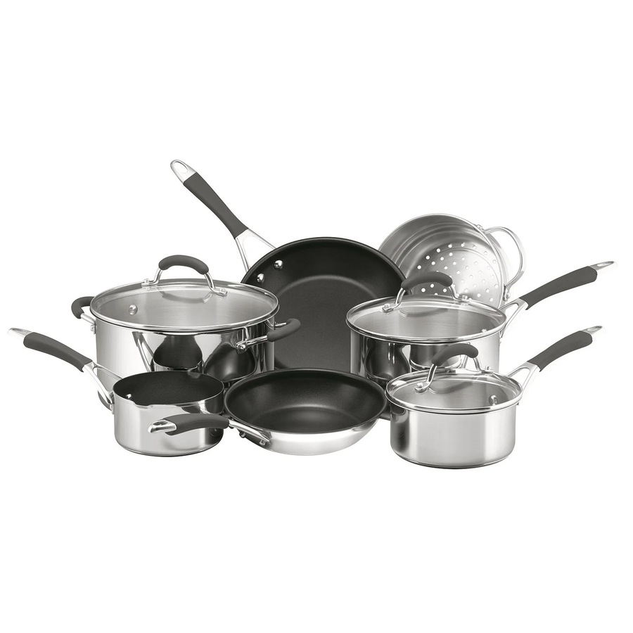 Raco Reliance Stainless Steel/Nonstick Induction 7 Piece Cookware Set