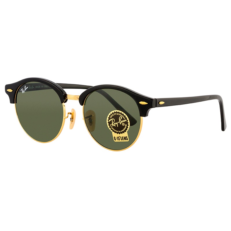 Buy Ray Ban Unisex Classic Clubround Rb4246 Sunglasses Black Mydeal