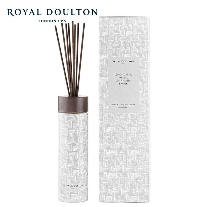 Royal Doulton Elements Lemon, Cassis, Freesia with Amber & Musk Scented Reed Diffuser 180mL
