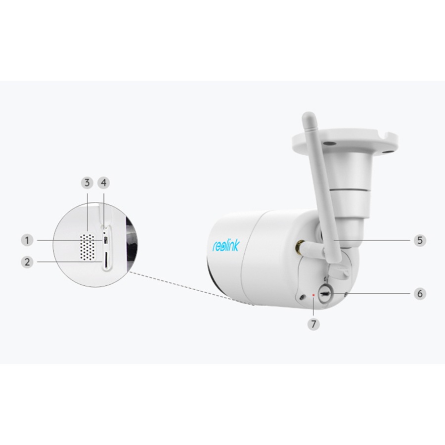 Reolink Argus Eco Wireless Outdoor Battery Security Camera BWB2K07