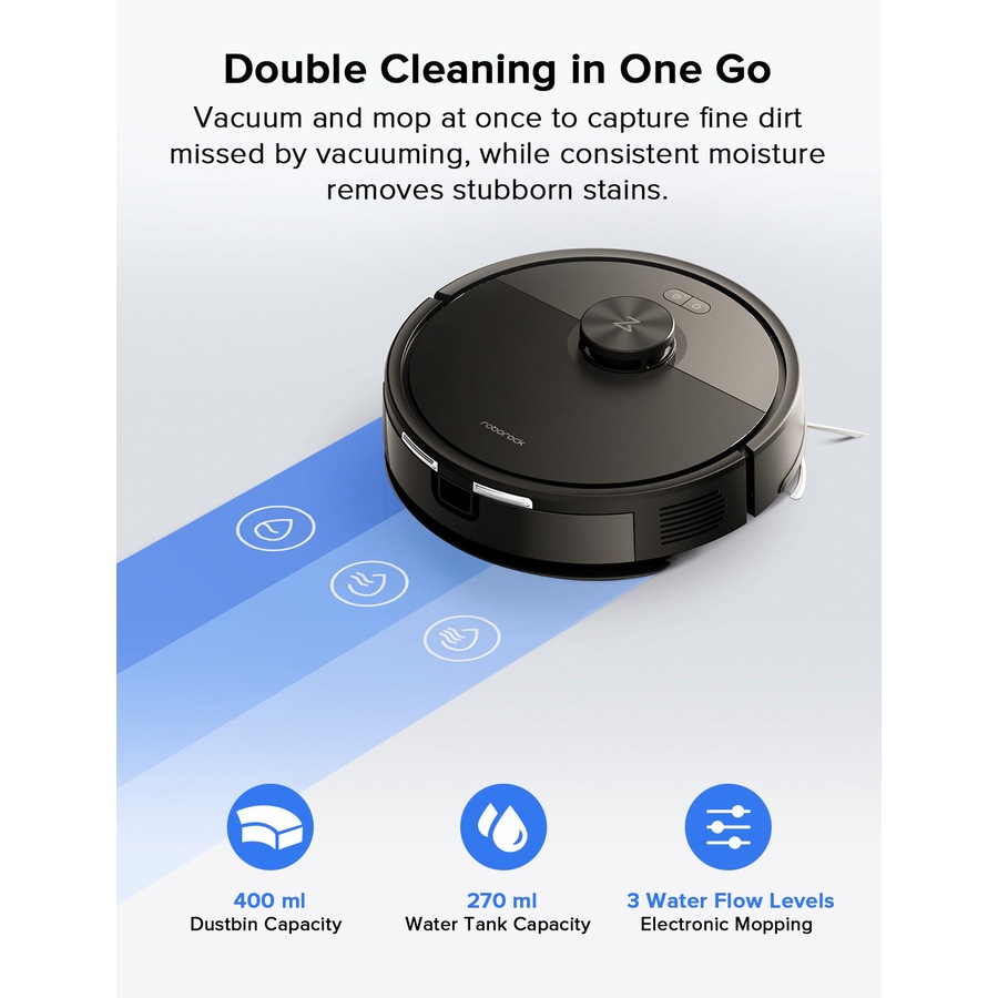 Roborock Q7B Robotic Vacuum Cleaner Black