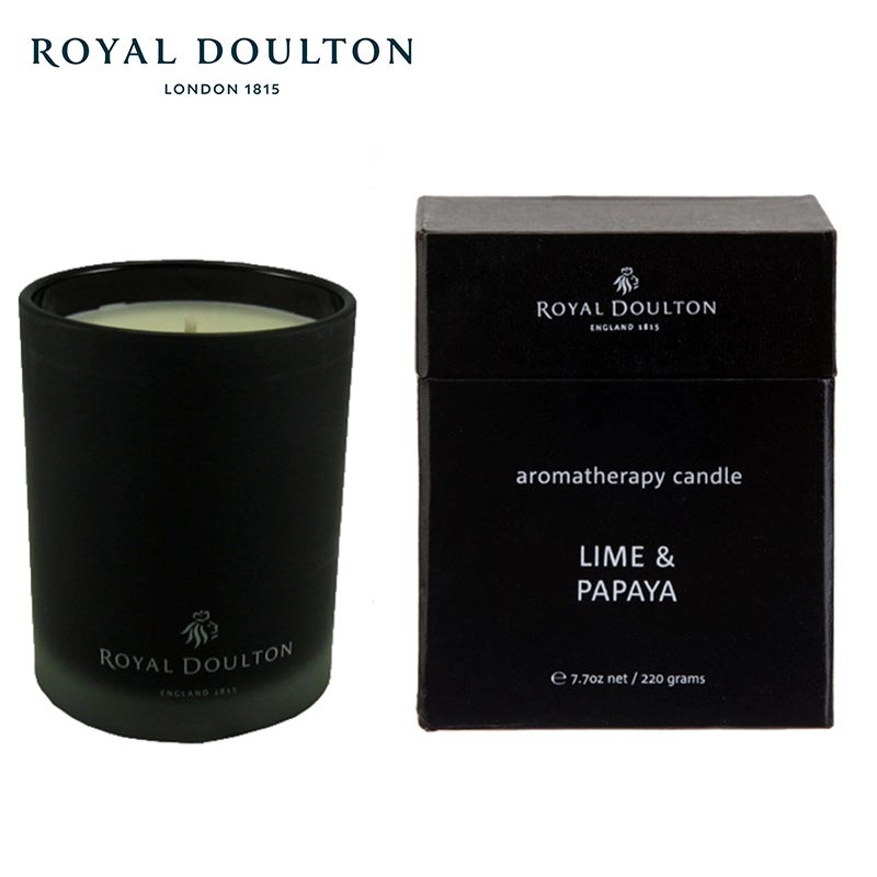 Royal Doulton Lime & Papaya Scented Candle 220g