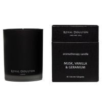 Royal Doulton Musk, Vanilla & Geranium Scented Candle 220g