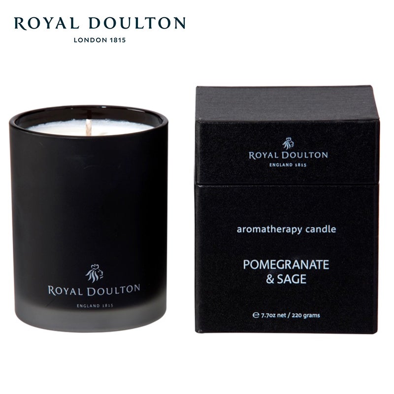 Royal Doulton Pomegranate & Sage Scented Candle 220g