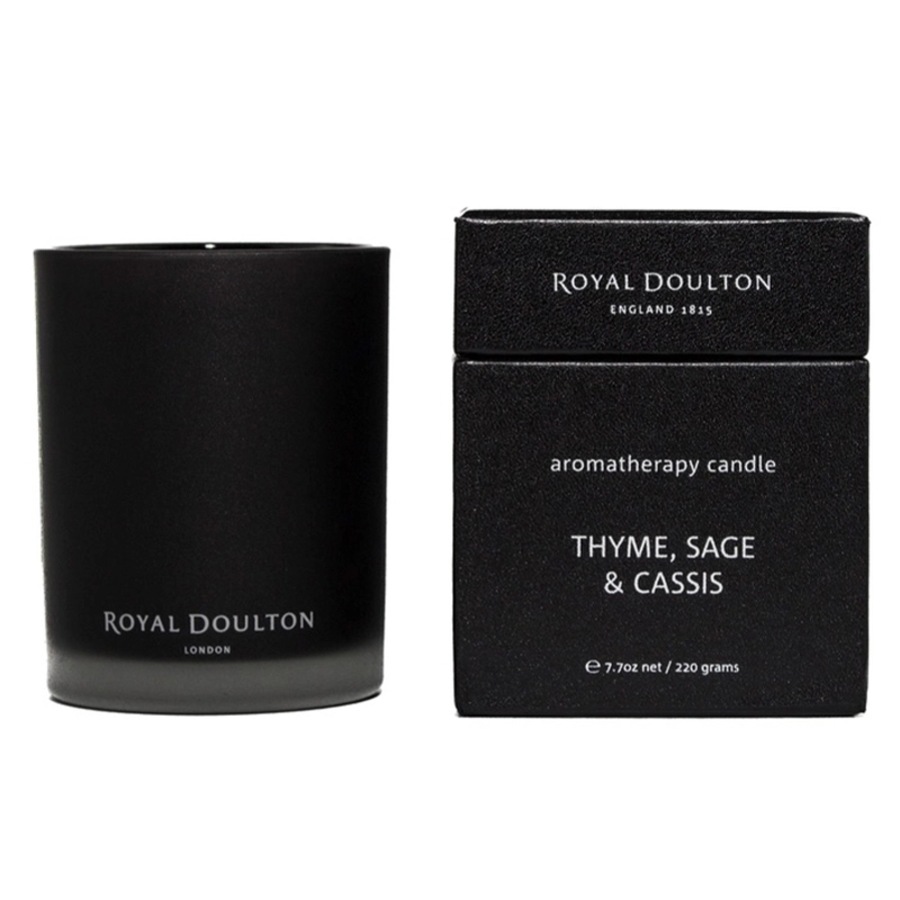 Royal Doulton Thyme, Sage & Cassis Scented Candle 220g