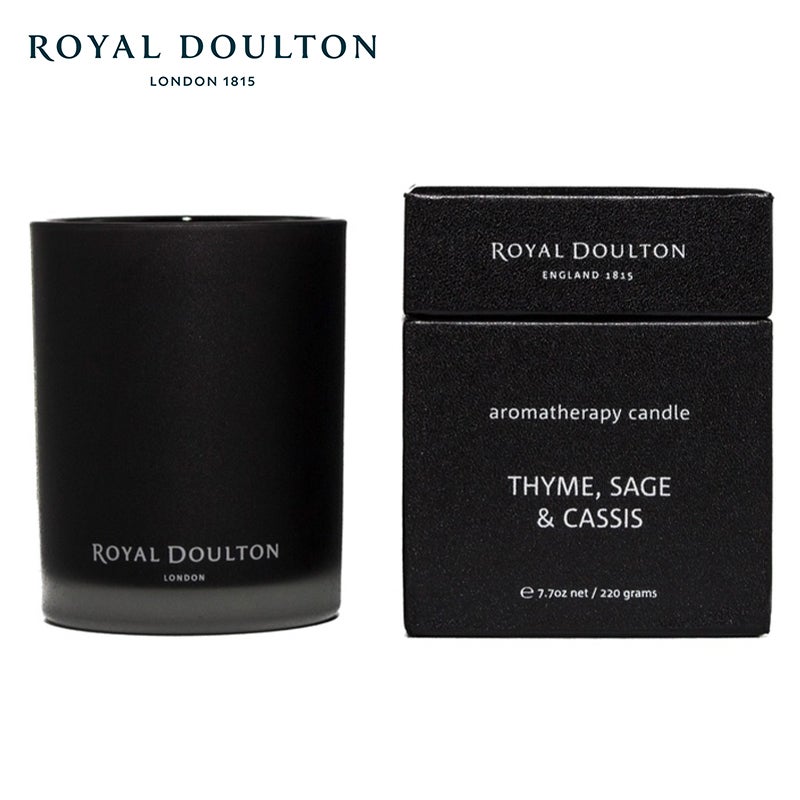 Royal Doulton Thyme, Sage & Cassis Scented Candle 220g
