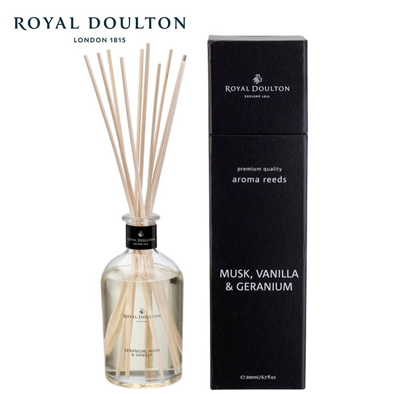 Royal Doulton Musk, Vanilla & Geranium Reed Diffuser 200mL