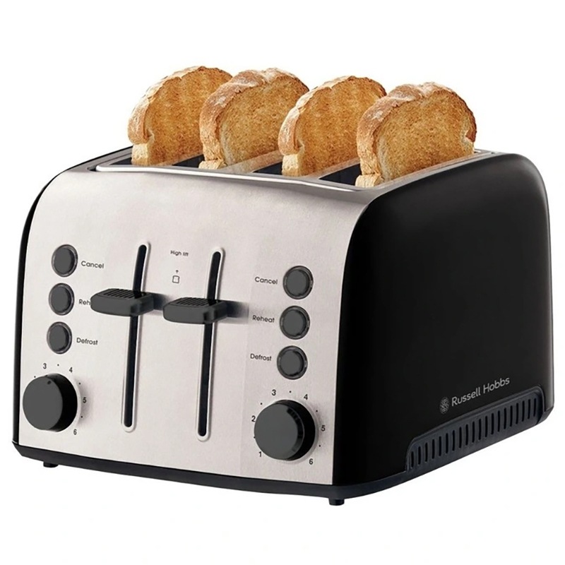 Buy Russell Hobbs Brooklyn 4 Slice Toaster Black MyDeal