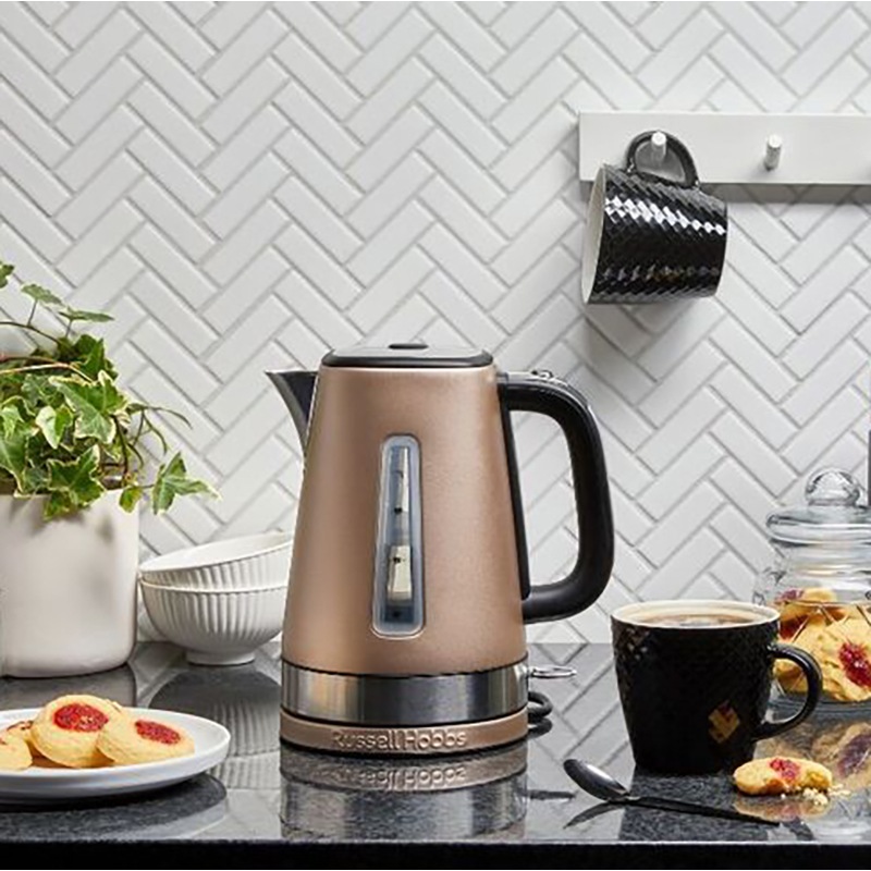 Buy Russell Hobbs Brooklyn 1.7L 2400W Electric Kettle Champagne MyDeal