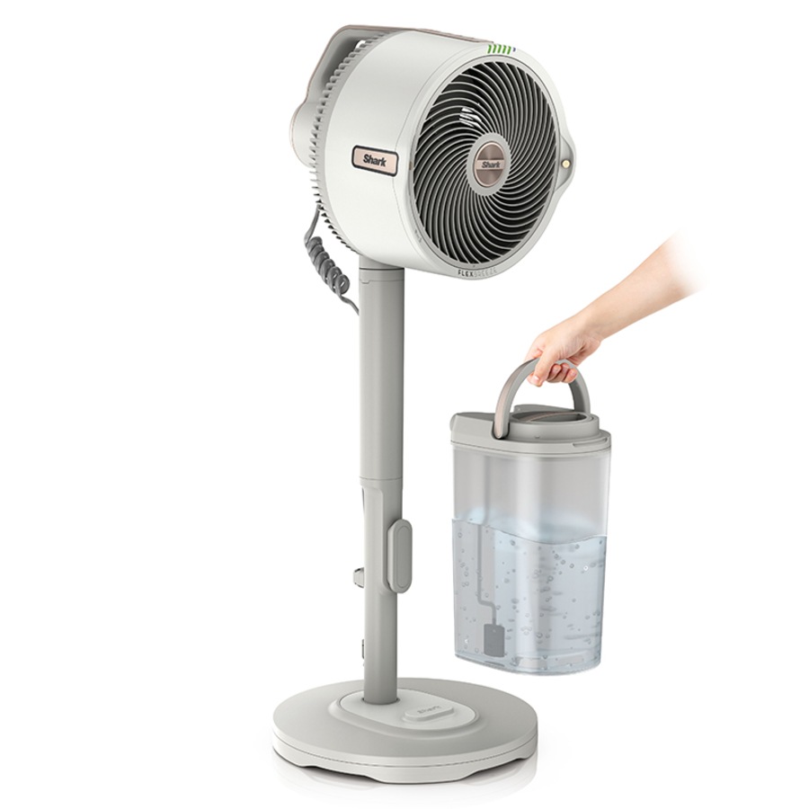 Shark FlexBreeze Pro Mist Indoor & Outdoor Pedestal Fan White FA302WH
