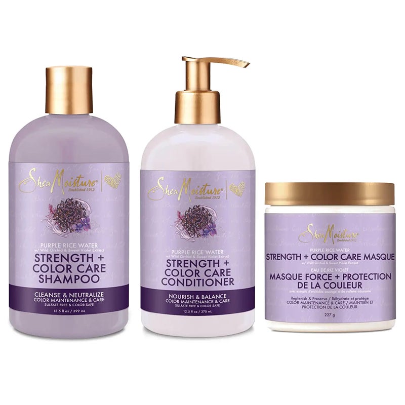 Shea Moisture Colour Care Strengthening 3-Piece Shampoo, Conditioner & Masque Bundle