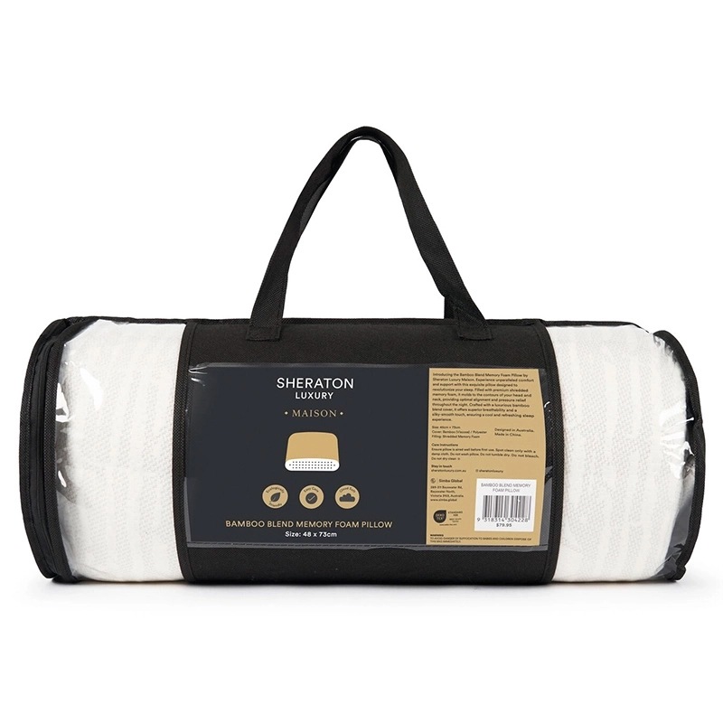 Buy Sheraton Luxury Maison Bamboo Memory Foam Queen Pillow MyDeal