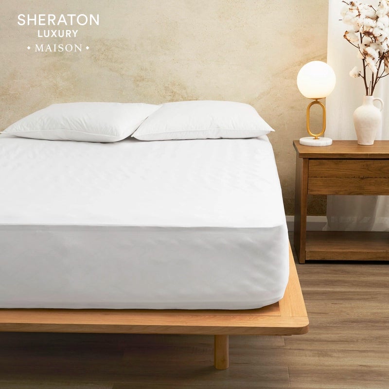 Buy Sheraton Luxury Maison Bamboo Waterproof Fitted Mattress Protector ...