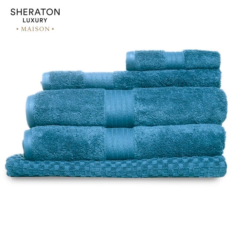 Sheraton Luxury Maison Egyptian Cotton 5 Piece Towel Pack Coast