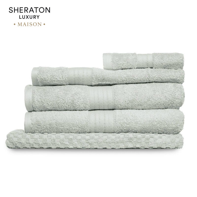 Sheraton Luxury Maison Egyptian Cotton 5 Piece Towel Pack Dove Grey