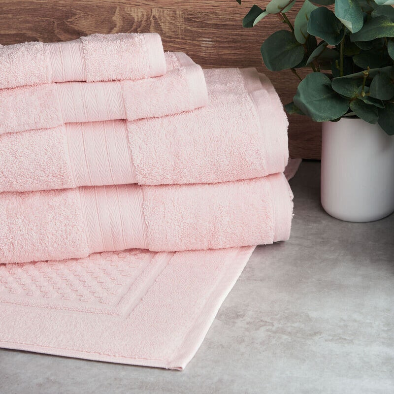 Luxury pink bath online towels