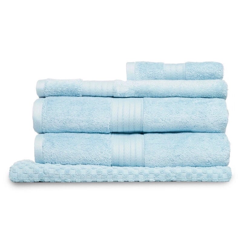 Sheraton Luxury Maison Egyptian Cotton 5 Piece Towel Pack Porcelain Blue