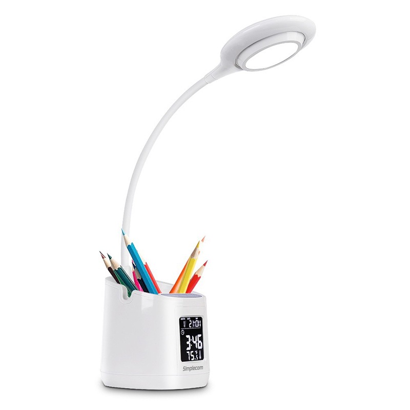 Buy EL621 LED Desk Lamp with Pen Holder & Digital Clock