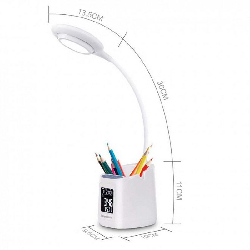 Buy EL621 LED Desk Lamp with Pen Holder & Digital Clock