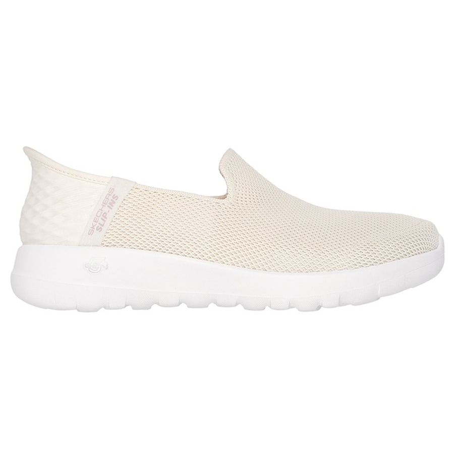 Skechers Women's GOwalk Joy Slip On Shoes Off White US Women's 8.5
