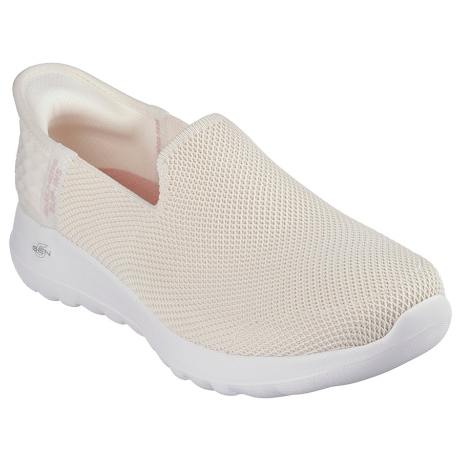 Skechers Women's GOwalk Joy Slip On Shoes Off White US Women's 8.5
