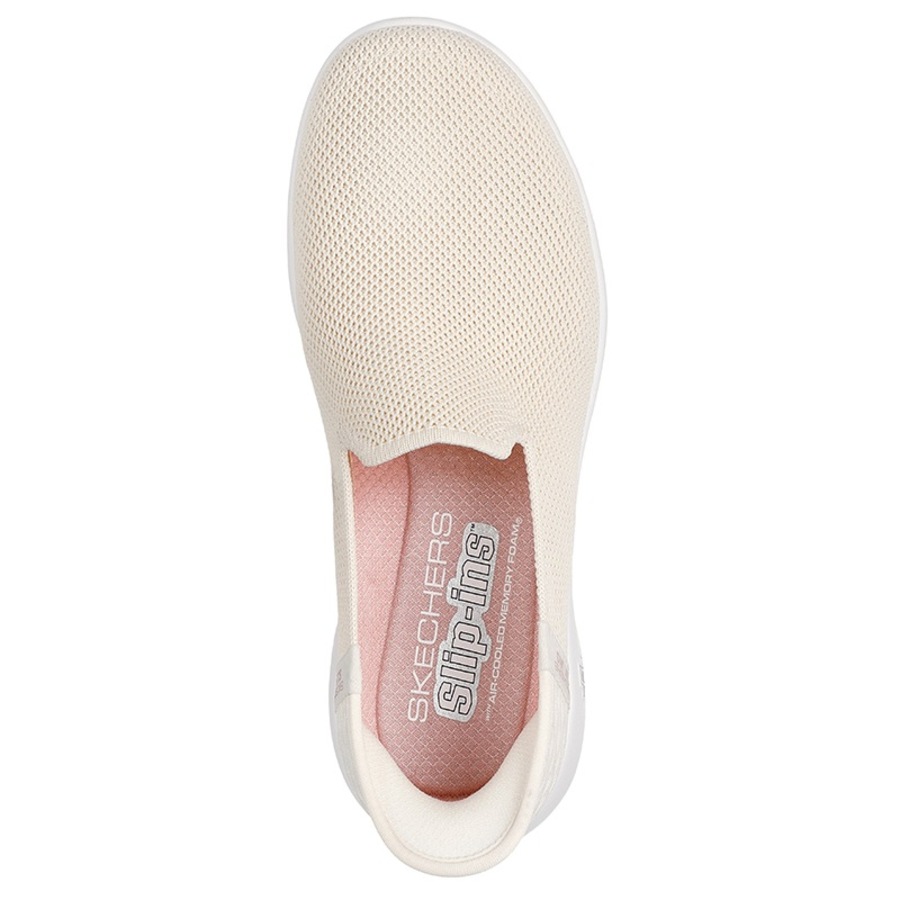 Skechers Women's GOwalk Joy Slip On Shoes Off White US Women's 8.5
