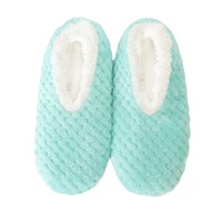 SnuggUps Women's Soft Slippers Aqua (Medium, Large)