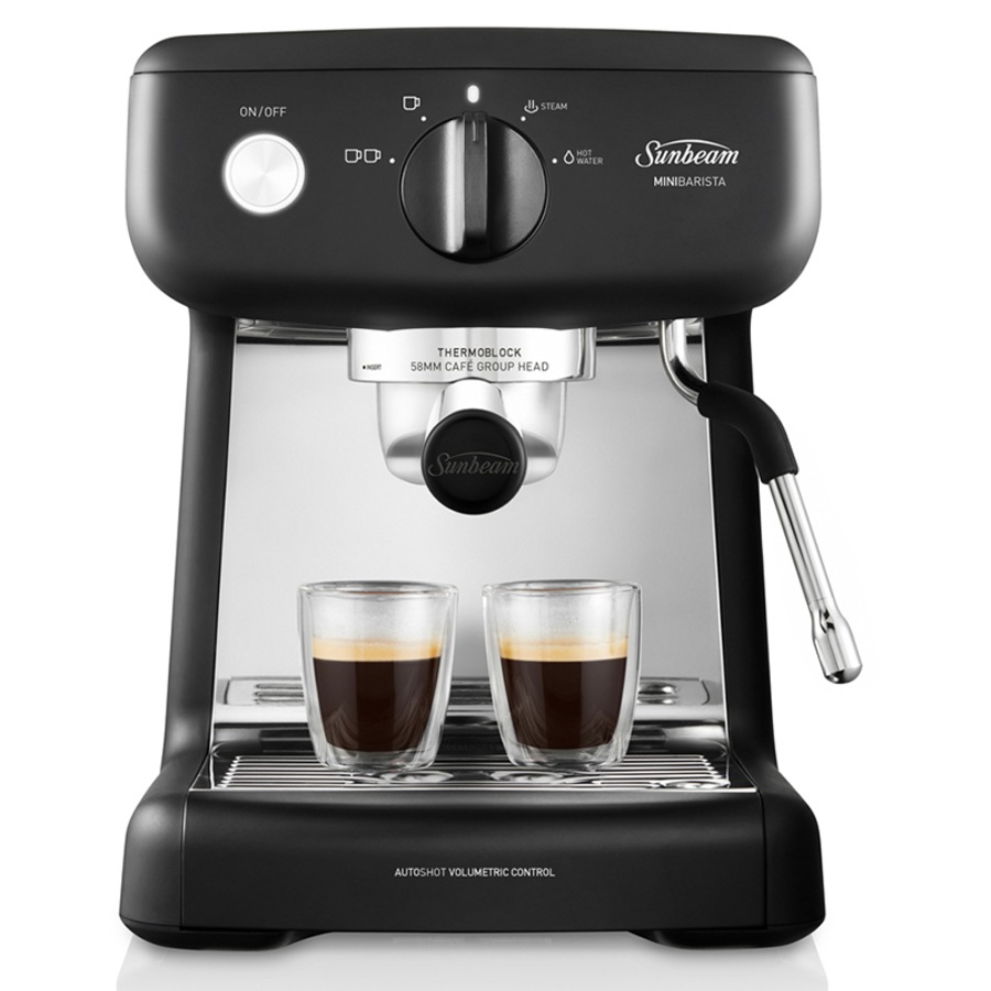 Sunbeam Mini Barista Espresso Coffee Machine Black EM4300K