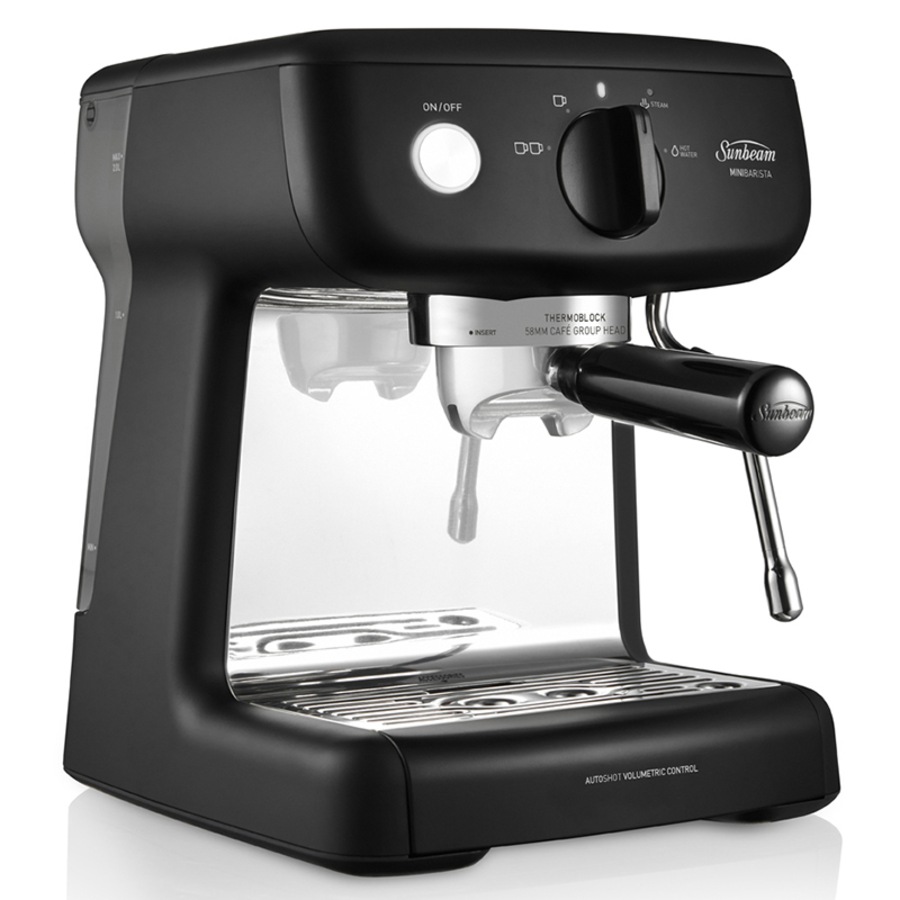 Sunbeam Mini Barista Espresso Coffee Machine Black EM4300K
