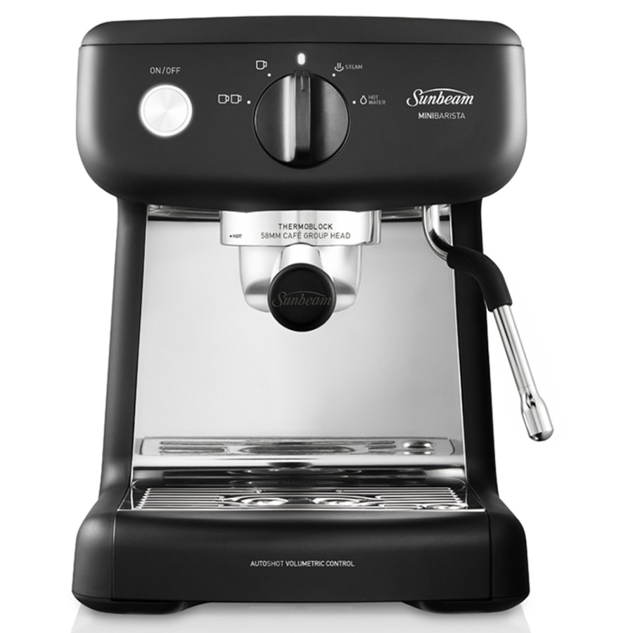 Sunbeam Mini Barista Espresso Coffee Machine Black EM4300K