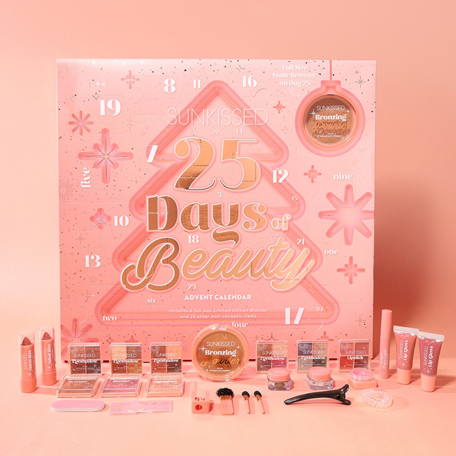 Sunkissed 25 Day Beauty Advent Calendar Makeup Gift Set