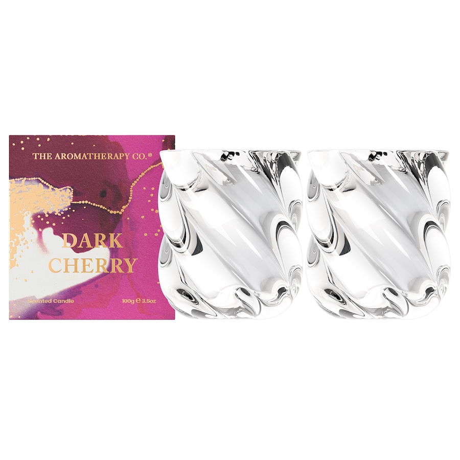 The Aromatherapy Co Festive Votive Candle 100g Dark Cherry 2 Pack