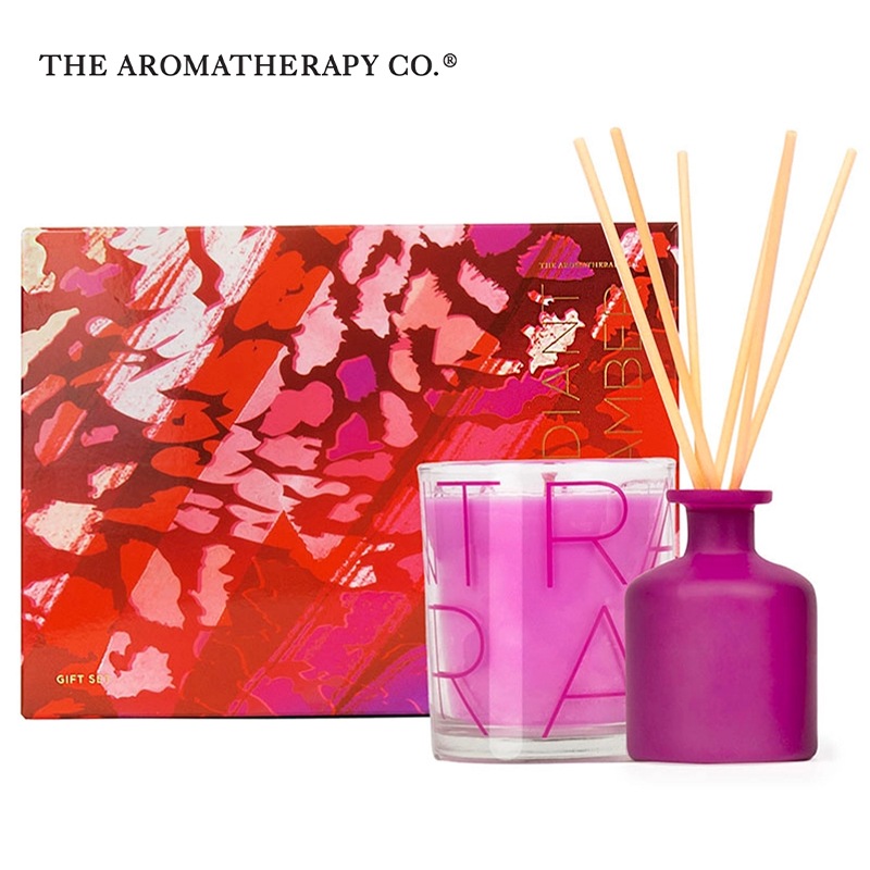 Buy The Aromatherapy Co. SOL Radiant Amber Candle 100g + Diffuser 35ml Gift Set MyDeal
