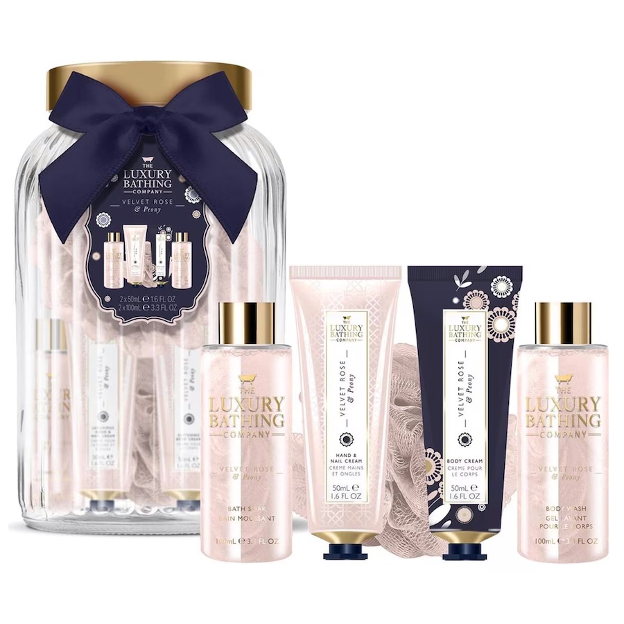 The Luxury Bathing Company Velvet Rose & Peony Ultimate Bath Gift Set