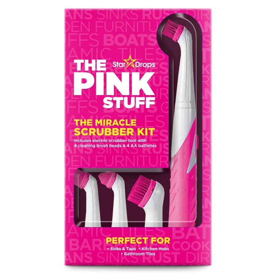 The Pink Stuff The Miracle Scrubber Kit + The Pink Stuff Cleaning Paste 850g Bundle