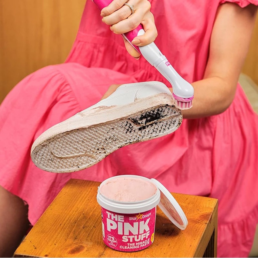 The Pink Stuff The Miracle Scrubber Kit + The Pink Stuff Cleaning Paste 850g Bundle
