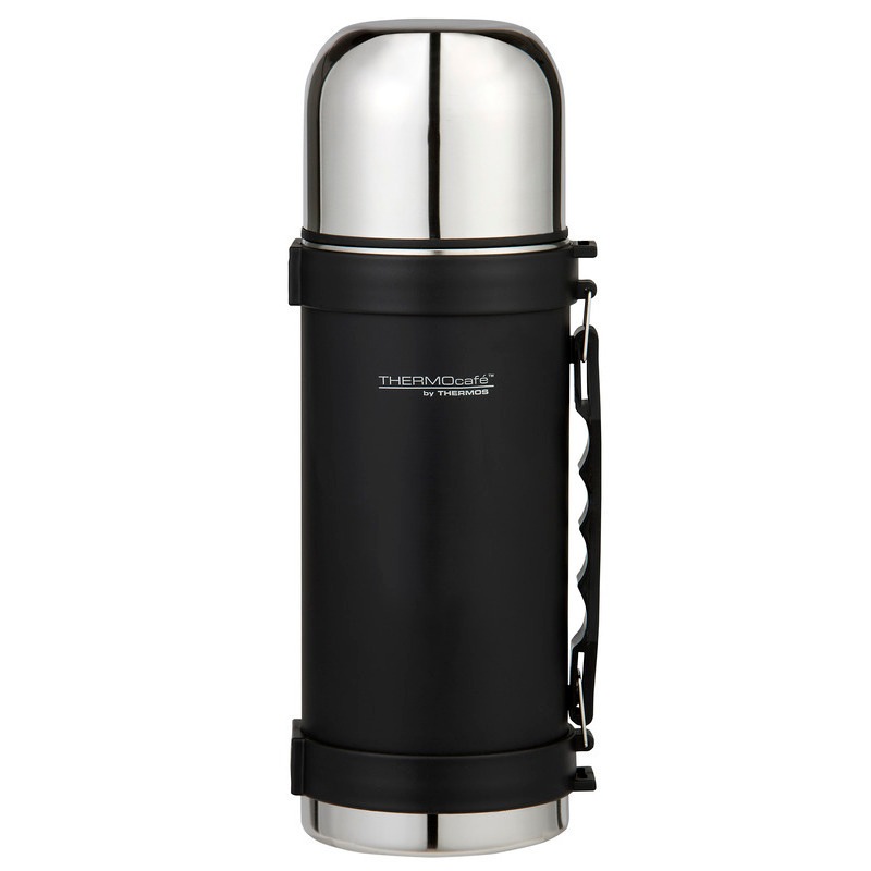 Buy Thermos THERMOcafe Vacuum Insulated Flask 1L Matte Black MyDeal