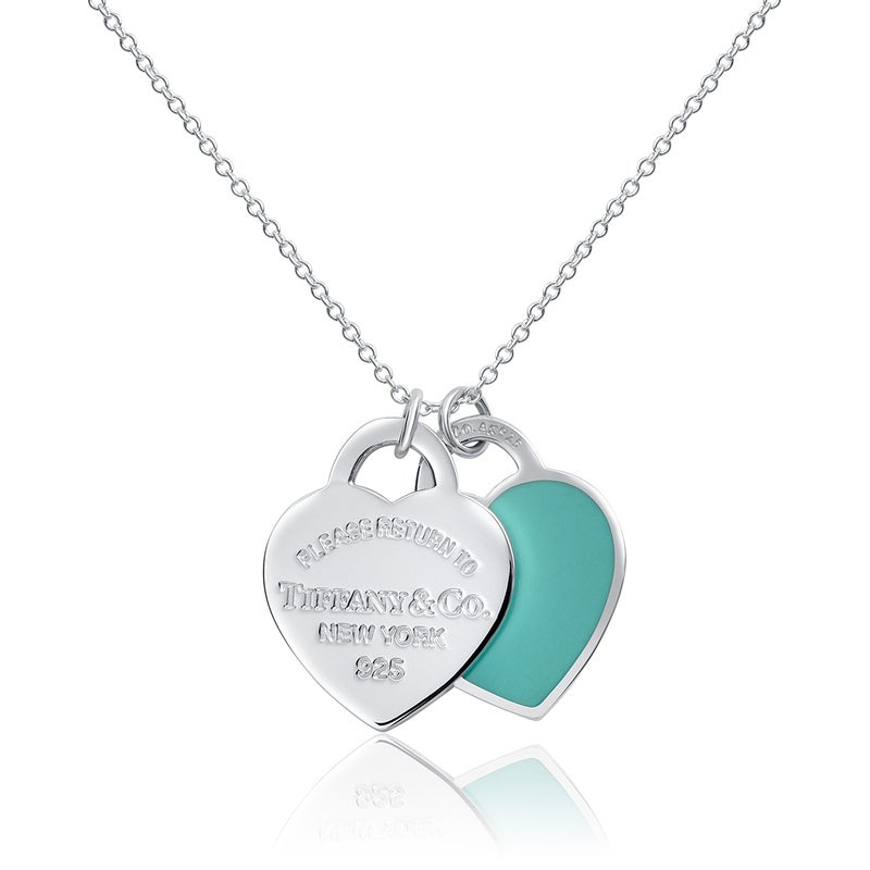 Tiffany & Co. Return to Tiffany Tiffany Blue Double Heart Tag Pendant