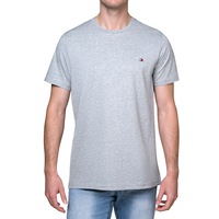 Tommy Hilfiger Men's Core Flag Crew Tee Grey Heather (S, M, L, XL, XXL)