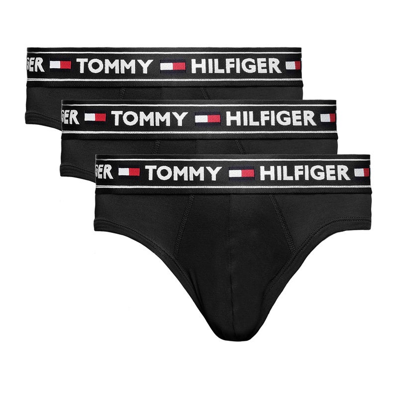Tommy Hilfiger Everyday Modal Men's 3 Pack Brief Underwear Black (S, M, L, XL, XXL)