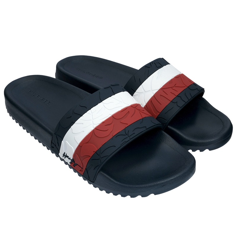 Buy Tommy Hilfiger Men's Ramey Slide Sandals Dark Blue (US 712) MyDeal
